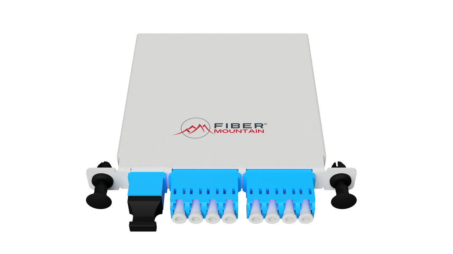 J-Series Cassette, MPO8 to 4xLC Duplex, Multimode OM4, Type B, White