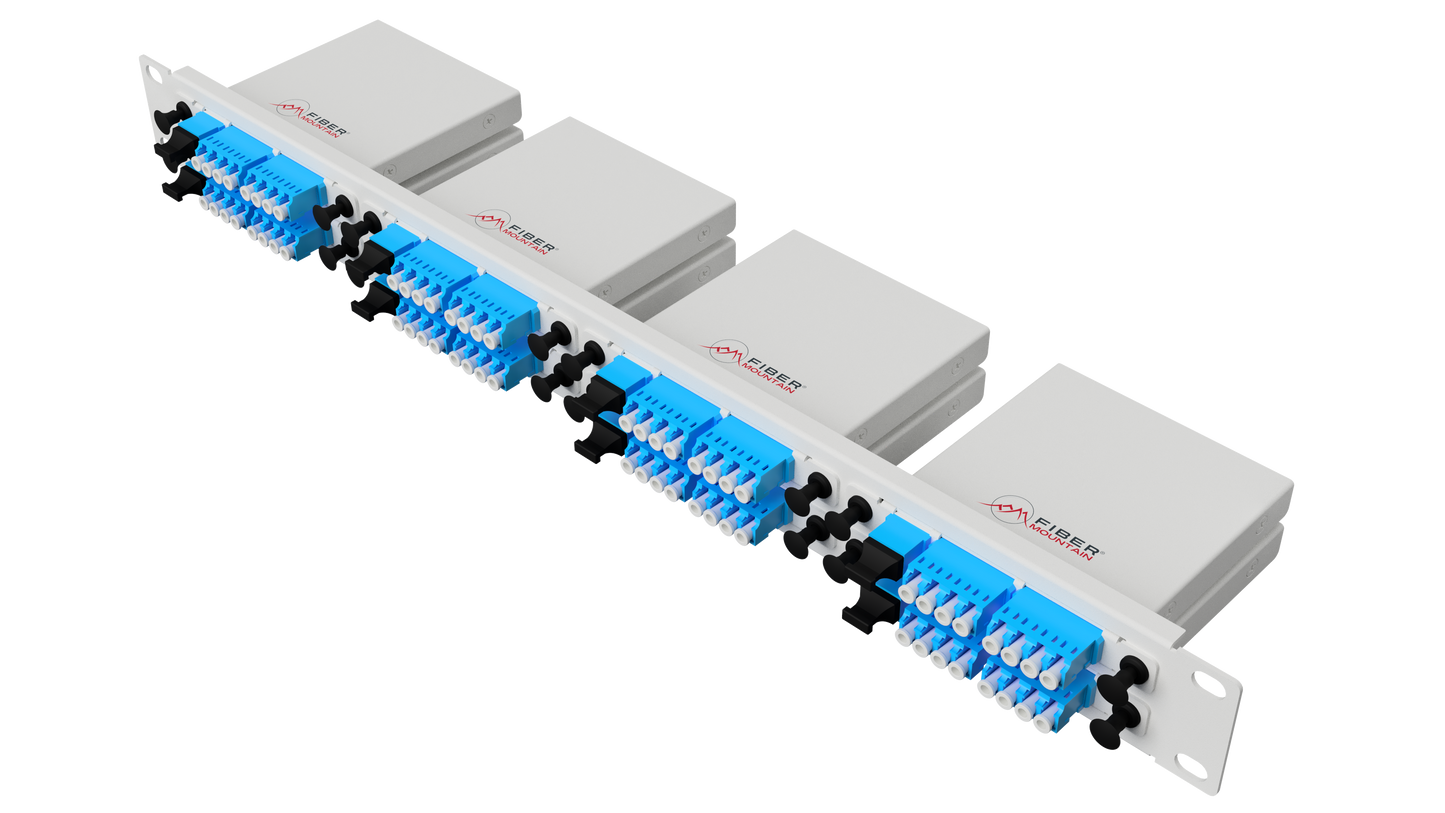 J-Series Cassette, MPO8 to 4xLC Duplex, Multimode OM4, Type A, White