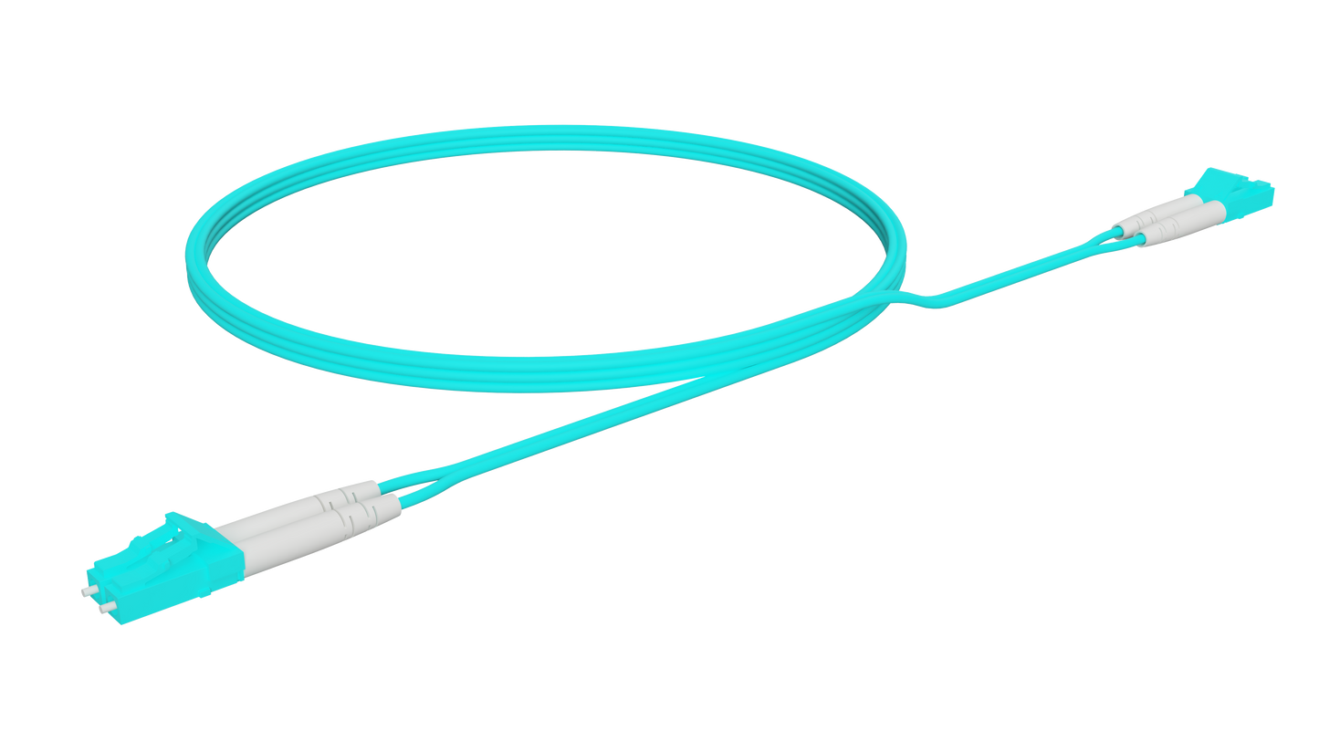 LC Duplex UPC to LC Duplex UPC, Multimode OM4, 2 Fiber, OFNP, Type A-A Cable