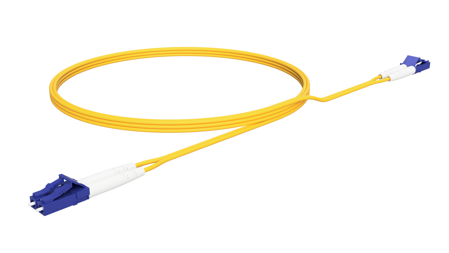 LC Duplex UPC to LC Duplex UPC, Single Mode OS2, 2 Fiber, OFNP, Type A-B Cable